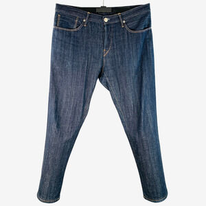 3 X 1 Size 36 Blue Indigo Cotton Selvedge Twill Contrast Stitch Button Fly Jeans